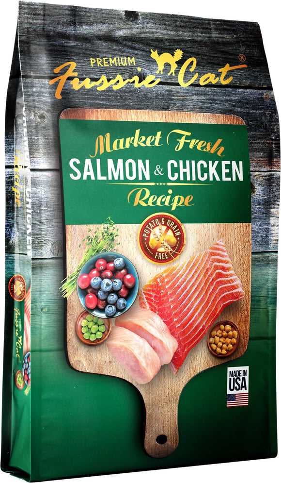 Fussie Cat Market Fresh Salmon And Chicken Recipe Grain Free Dry Food For Cats