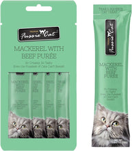 Fussie Cat Mackerel And Beef Puree Grain Free Wet Treats For Cats