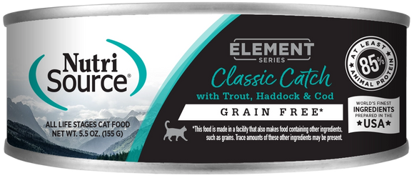 Nutrisource Element Classic Catch With Trout Haddock And Cod Formula Grain Free Dry Food For Cats