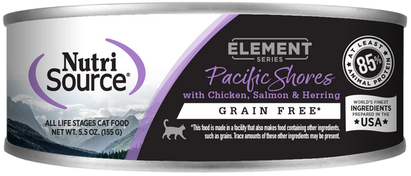 Nutrisource Element Pacific Shores With Chicken Salmon And Herring Formula Grain Free Dry Food For Cats