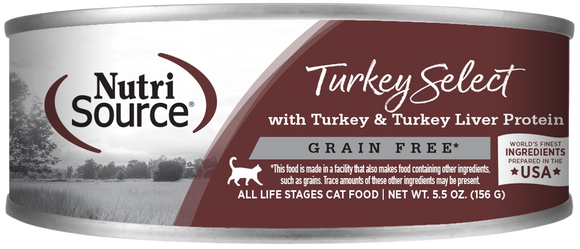 Nutrisource Turkey And Turkey Liver Select Recipe Grain Free Wet Food For Cats
