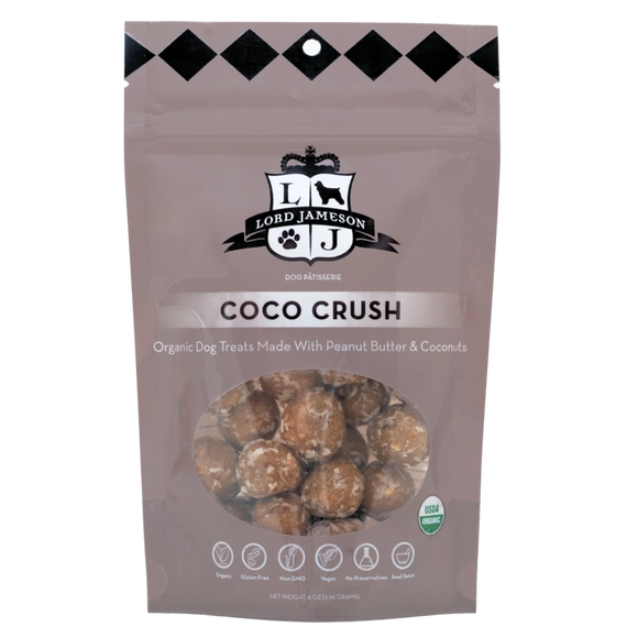 Lord Jameson Coco Crush Peanut Butter Coconut Organic Treats For Dogs