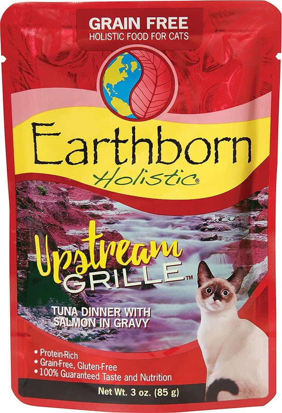 Earthborn Holistic Upstream Grille Tuna Dinner With Salmon In Gravy Grain Free Wet Food For Cats