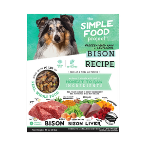 The Simple Food Project Bison Recipe Freeze Dried Dehydrated Food For Dogs