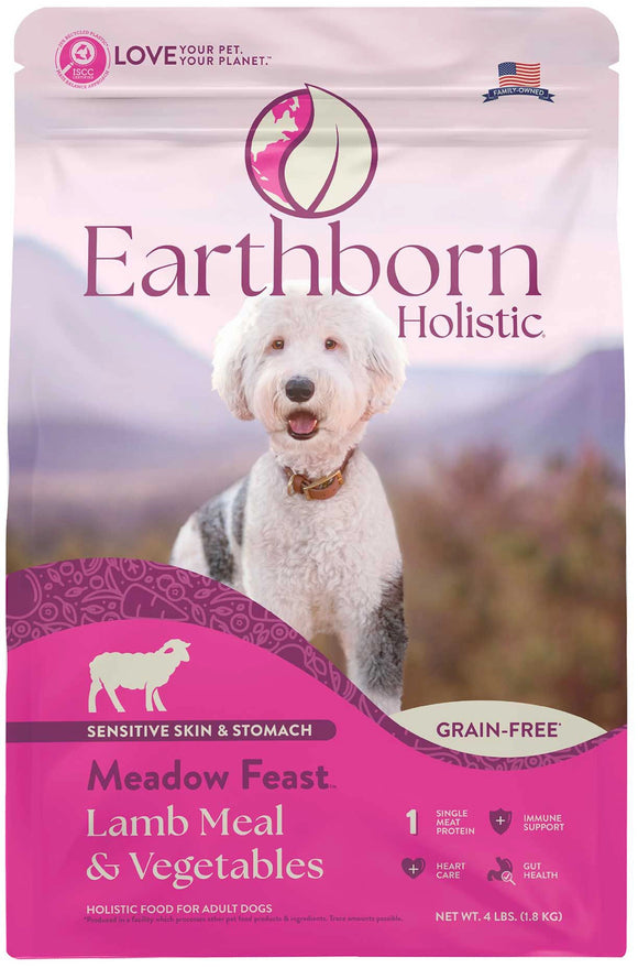 Earthborn Holistic Meadow Feast Lamb Meal Vegetables Grain Free Dry Food For Dogs