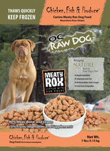 OC Raw Chicken Fish & Produce Canine Meaty Rox Frozen Dog Food