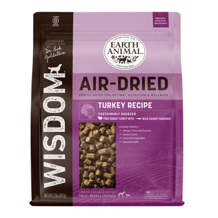 Earth Animal Wisdom Turkey Air Dried Dog Food
