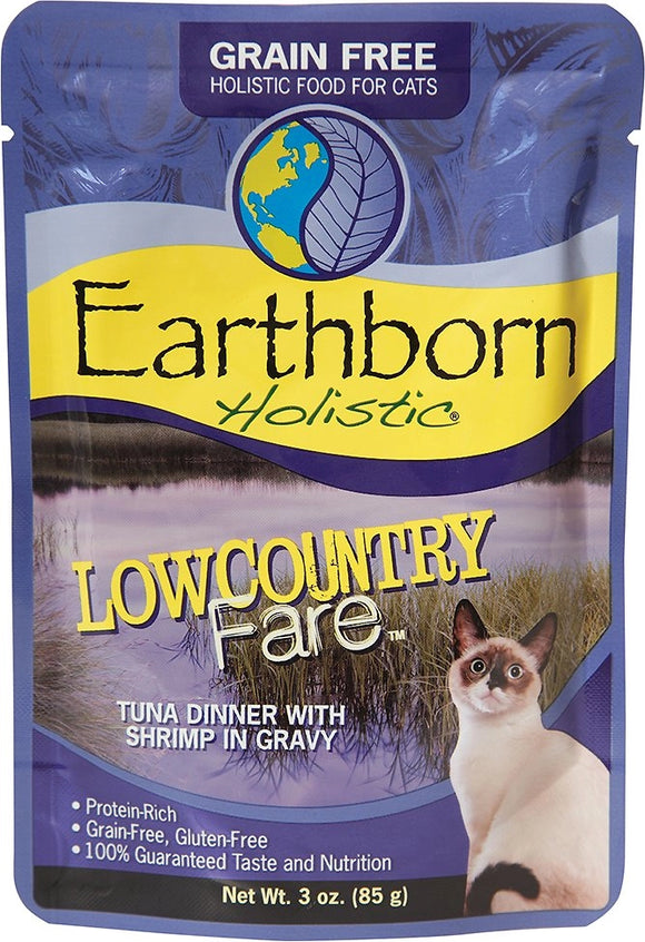 Earthborn Holistic Low Country Fare Tuna Dinner With Shrimp In Gravy Grain Free Wet Food For Cats