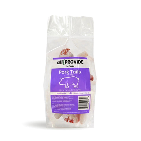 All Provide Pork Tails Frozen Raw Treats For Dogs