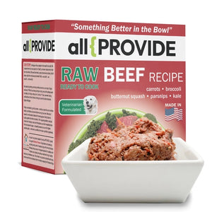 All Provide Beef Frozen Raw Food For Dogs