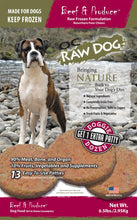 OC Raw Beef & Produce Raw Frozen Patties For Dog
