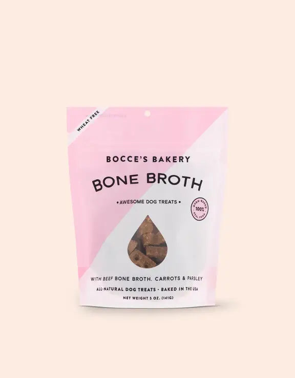 Bocce's Bakery Bone Broth Biscuits Crunchy Treats For Dogs