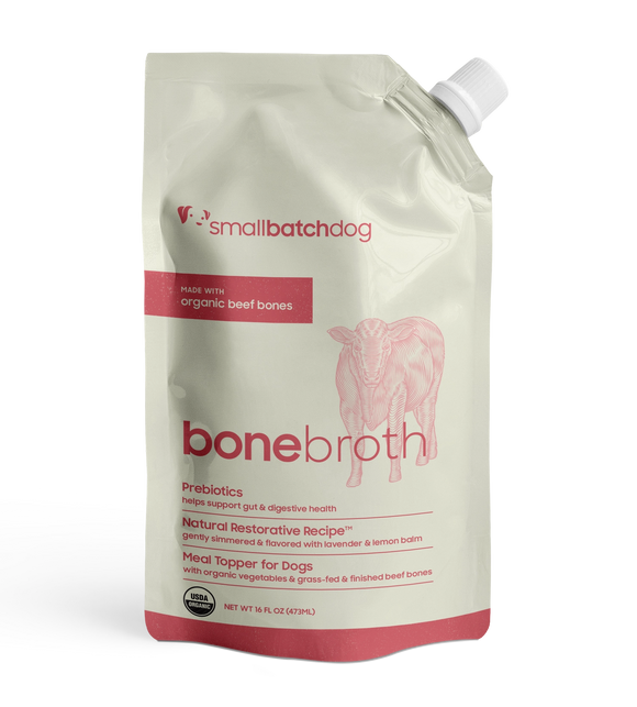 Smallbatch Organic Beef Shelf Stable Bone Broth Meal Toppers For Dogs And Cats