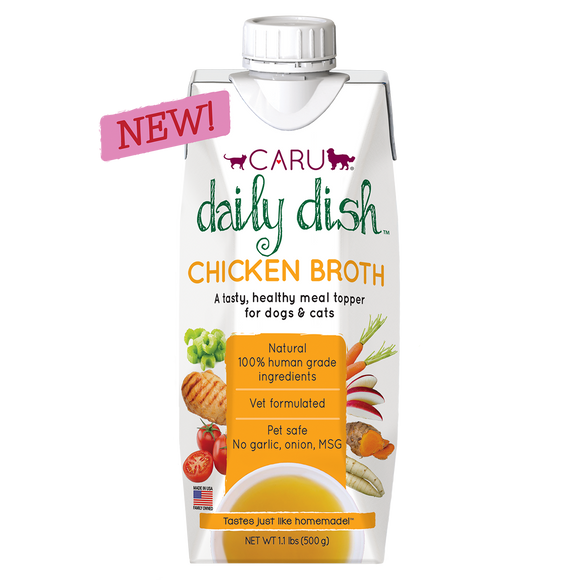 Caru Daily Dish Chicken Broths For Dogs & Cats