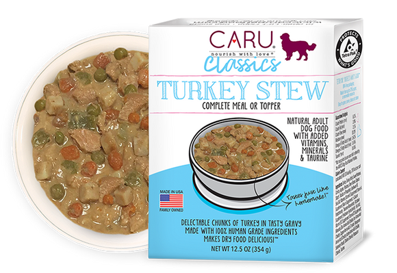 Caru Classics Real Turkey Stew For Dogs