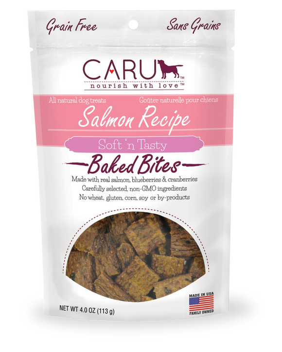 Caru Soft ‘n Tasty Natural Salmon Bites Treats For Dogs