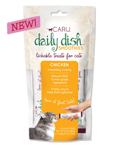 Caru Daily Dish Smoothies Lickable Chicken Treats For Cats