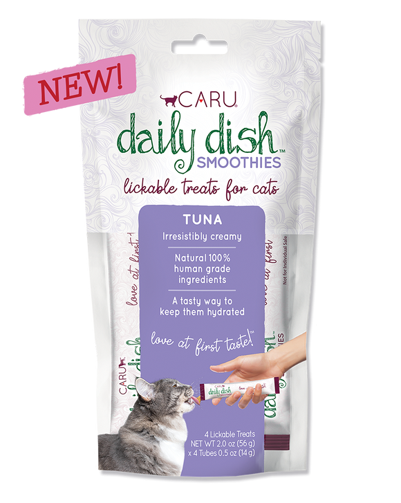 Caru Daily Dish Smoothies Lickable Tuna Treats For Cats