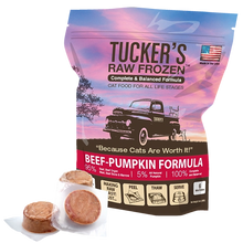 Tucker's Beef Pumpkin Feline Grain Free Frozen Raw Food For Cats