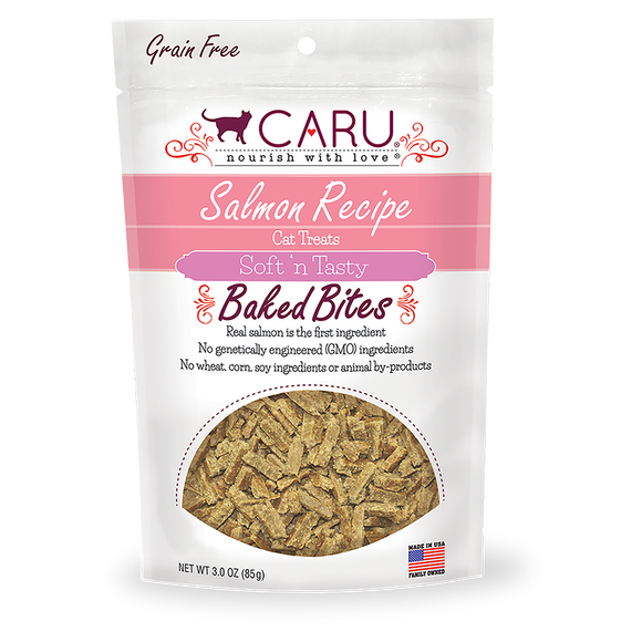 Caru Soft ‘n Tasty Natural Salmon Bites Treats For Cats
