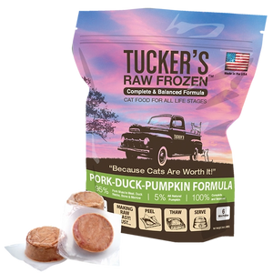 Tucker's Pork Duck Pumpkin Feline Grain Free Frozen Raw Food For Cats
