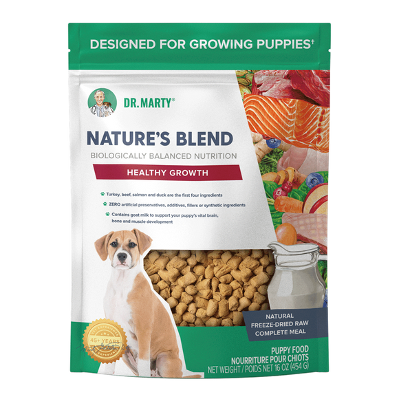 Dr. Marty Natural's Blend Healthy Growth Freeze Dried Raw Food For Dogs