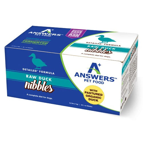 Answers Detailed Duck Formula Nibbles Frozen Raw Food For Dogs