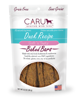 Caru Soft ‘n Tasty Natural Duck Bars Treats For Dogs
