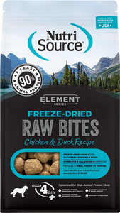 Nutrisource Element Bites With Chicken And Duck Recipe Freeze Dried Raw Food For Dogs