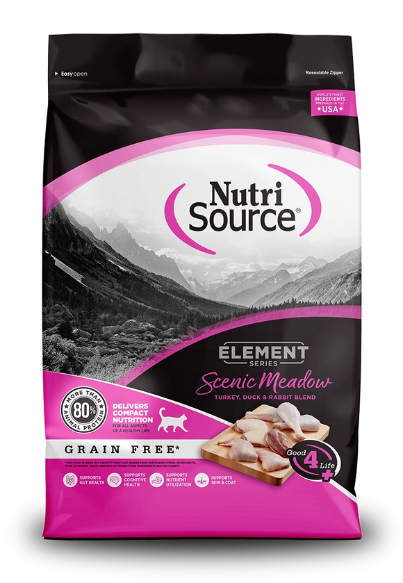 Nutrisource Element Scenic Meadow With Turkey Duck And Rabbit Blend Formula Grain Free Dry Food For Cats