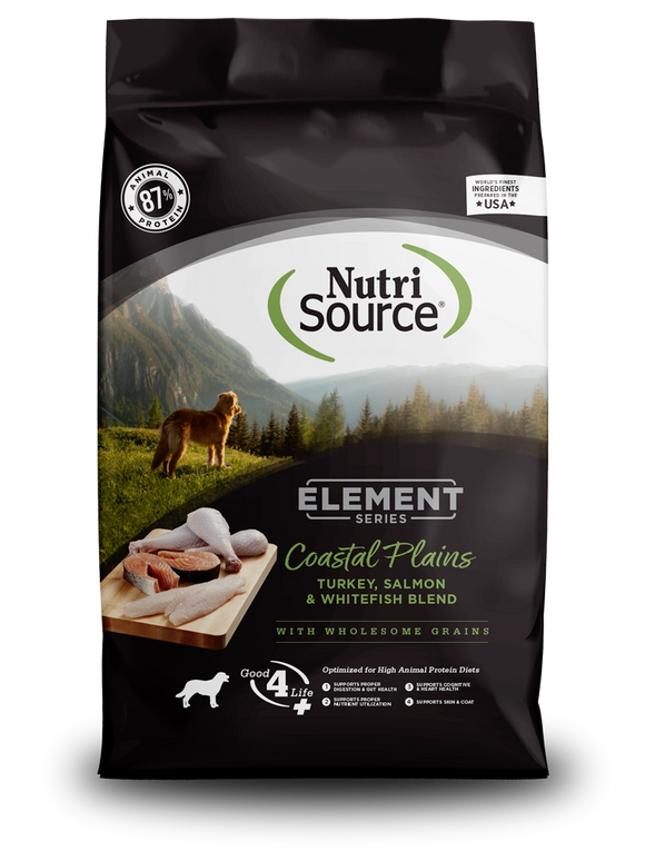 Nutrisource Element Coastal Plains With Turkey Salmon And Whitefish Blend Dry Food For Dogs