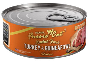 Fussie Cat Premium Market Fresh Turkey and Guine Fowl Recipe Grain Free Wet Food For Cats