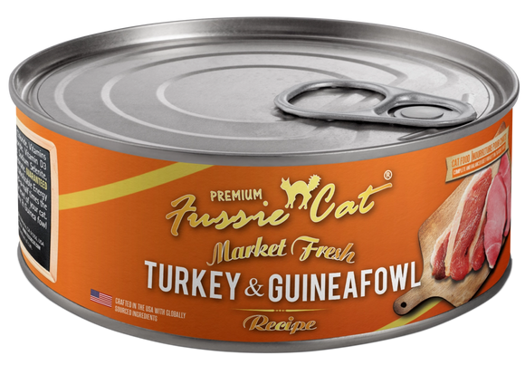 Fussie Cat Premium Market Fresh Turkey and Guine Fowl Recipe Grain Free Wet Food For Cats