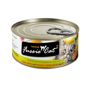 Fussie Cat Premium Tuna And Anchovies in Aspic Recipe Grain Free Wet Food For Cats