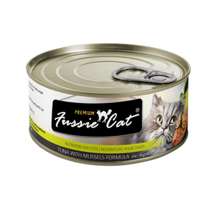 Fussie Cat Premium Tuna And Mussels in Aspic Recipe Grain Free Wet Food For Cats