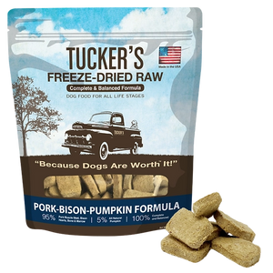 Tucker's Pork Bison Pumpkin Formula Freeze Dried Raw Food For Dogs