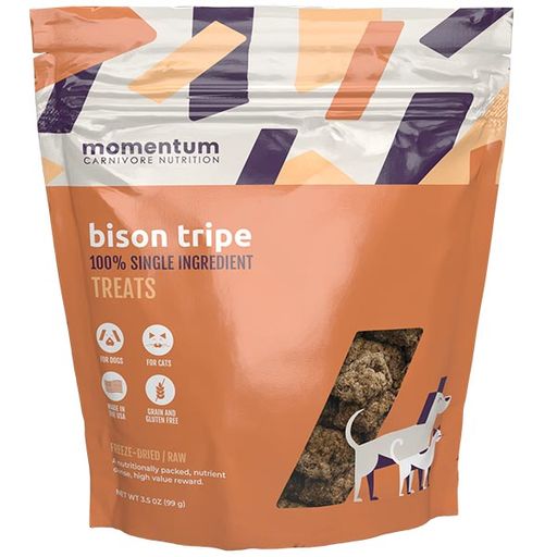Momentum Grass-Fed Bison Tripe Freeze-Dried Raw Treat For Dog & Cat