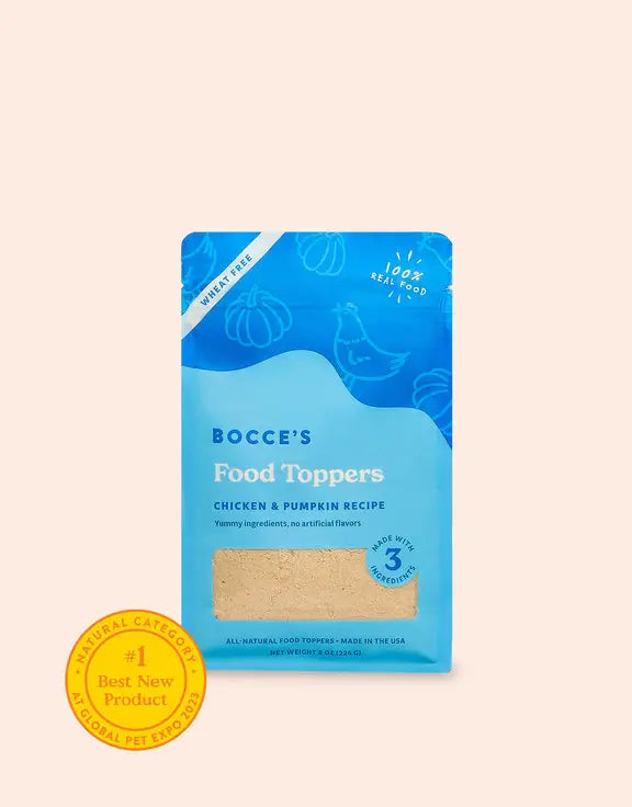 Bocce's Bakery Chicken Pumpkin Food Toppers For Dogs