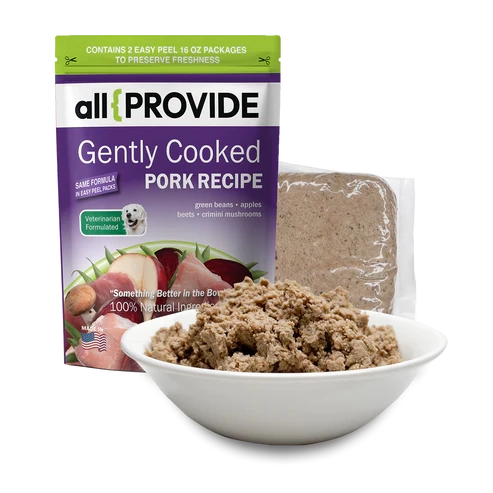 All Provide Pork Gently Cooked Frozen Raw Food For Dogs
