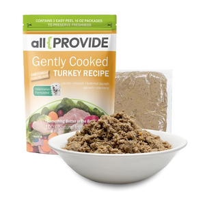 All Provide Turkey Gently Cooked Frozen Raw Food For Dogs
