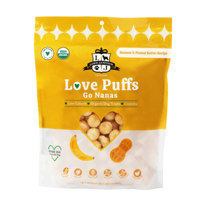 Lord Jameson Love Puffs Go Nanas Peanut Butter Banana Organic Treats For Dogs