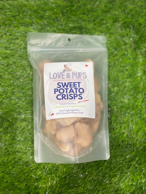 Love & Pups Sweet Potato Crisps Treats for Dogs