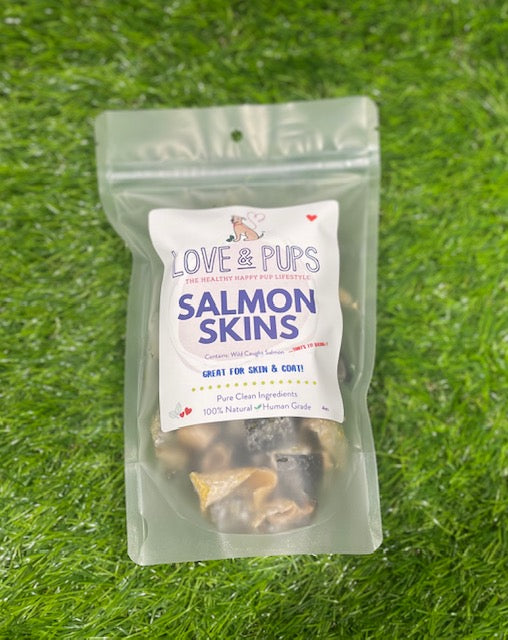 Love & Pups Salmon Skins Treats for Dogs