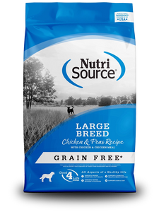 Nutrisource Large Breed Chicken And Pea Recipe Grain Free Dry Food For Dogs