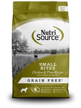 Nutrisource Small Bites Chicken And Pea Recipe Grain Free Dry Food For Dogs