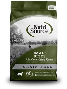 Nutrisource Woodlands Select Small Bites With Wild Boar Turkey And Menhaden Fish Meal Grain Free Dry Food For Dogs