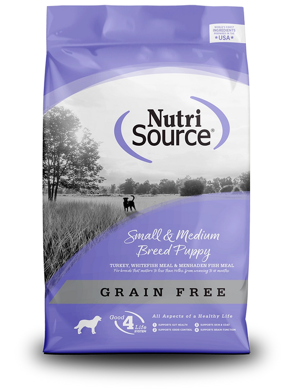 Nutrisource Small And Medium Breed Puppy Grain Free Dry Food For Dogs