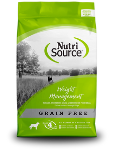 Nutrisource Weight Management Turkey Whitefish Meal And Menhaden Fish Recipe Grain Free Dry Food For Dogs