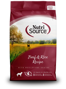 Nutrisource Beef And Brown Rice Formula Grain Inclusive Dry Food For Dogs