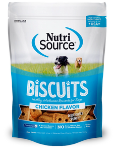 Nutrisource Chicken Grain Free Biscuits Crunchy Treats For Dogs